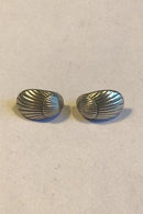Georg Jensen Sterling Sølv Øreclips No 90. - Danam Antik