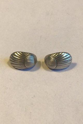 Georg Jensen Sterling Sølv Øreclips No 90. - Danam Antik