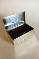 Georg Jensen Sølv Cigarskrin med indlæg af træ No 329 - Danam Antik