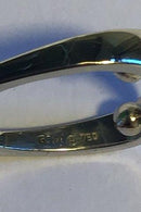 Georg Jensen 18 kt Hvidguld Ring Opal og Brillant - Danam Antik