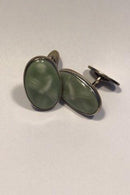 Royal Copenhagen Jais Nielsen Manchetknapper fra Dragsted Sølvsmedie I celadon glasur - Danam Antik