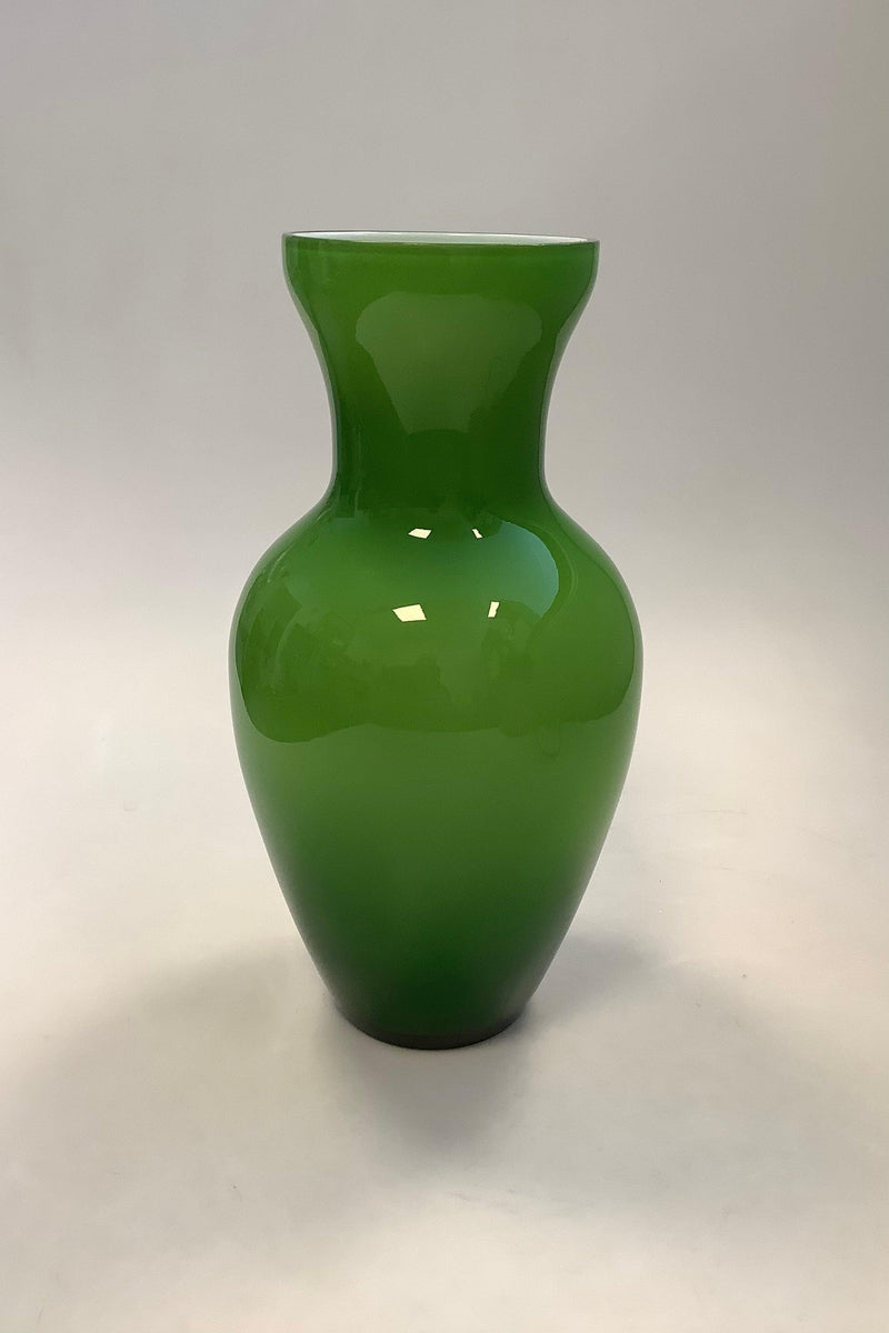 Holmegaard / Royal Copenhagen Stor Grøn Glas Vase - Danam Antik