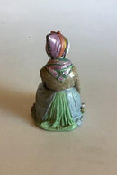 Royal Copenhagen Siddende Fanøpige Figur af Carl Martin-Hansen No 12413 - Danam Antik