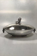 Vintage Georg Jensen Sterling Sølv Ovalt Lågfad No 408B - Danam Antik