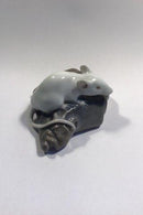 Royal Copenhagen Mus på Fiskehoved Figur No 513 - Danam Antik