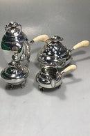 Georg Jensen Sterling Sølv Magnolia Kaffe- og The sæt No 2 - Danam Antik