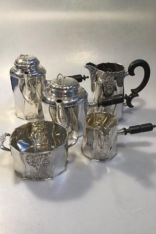 F. Hingelberg, L. Berth m.fl. Sølv Kaffeservice (5) - Danam Antik