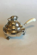 Georg Jensen Sterling Sølv Magnolia Kaffe og The sæt med Elfenbenshåndtag No 2 - Danam Antik