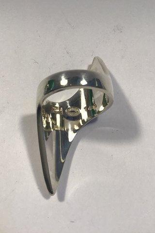 Georg Jensen Sterling Sølv Moderne Ring No 145 - Danam Antik