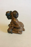 Bing & Grøndahl Figur af Kai Nielsen "Kvinde med druer og Faune" No 4022 fra Druehøstserien - Danam Antik