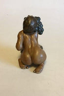 Bing & Grøndahl Figur af Kai Nielsen "Kvinde med druer og Faune" No 4022 fra Druehøstserien - Danam Antik