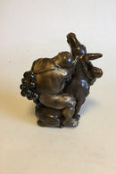 Bing & Grøndahl Figur af Kai Nielsen "Bacchus med æsel og faun" No 4026 - Danam Antik