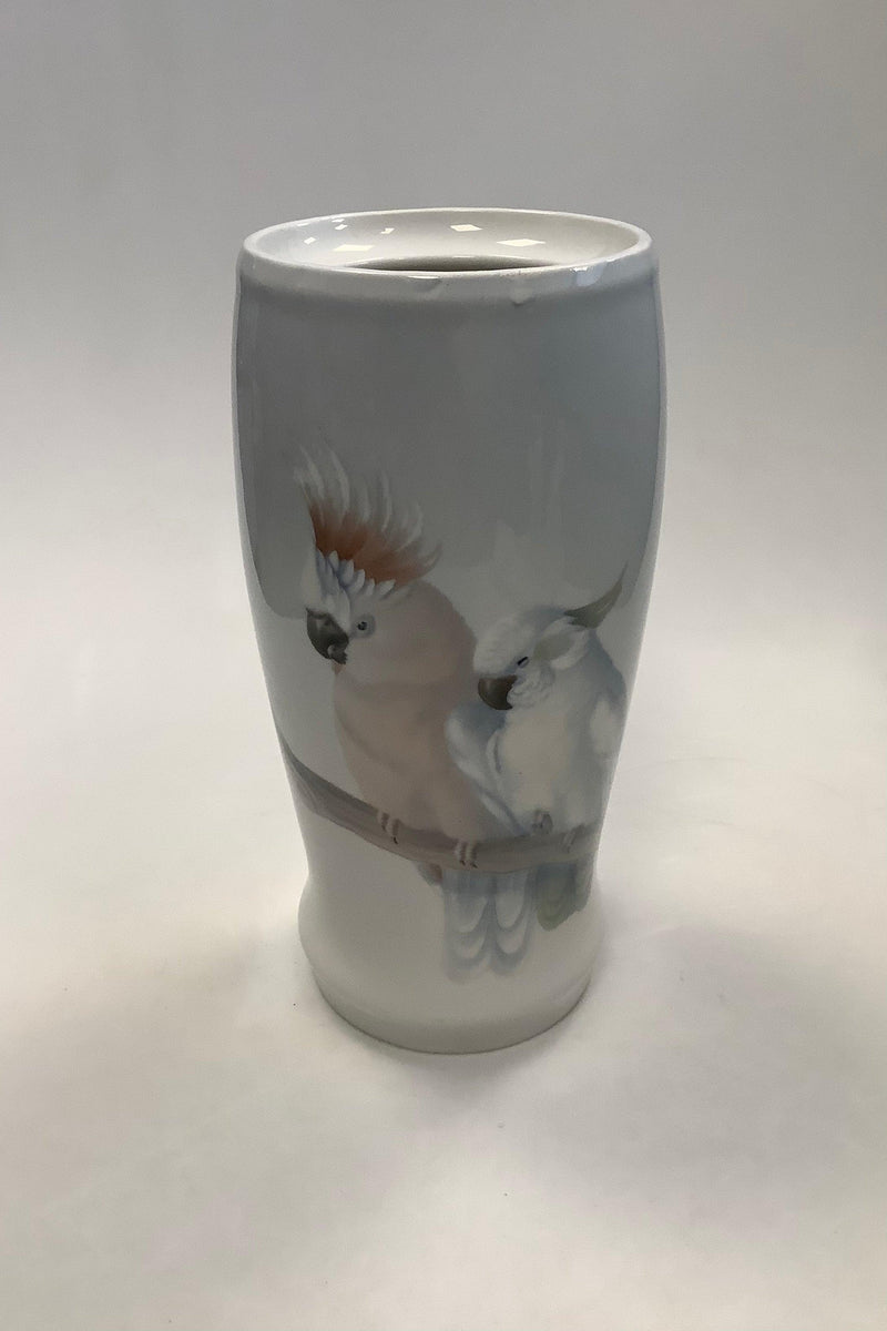 Bing og Grøndahl Art Nouveau Vase med Papegøjer No. 3526/95 - Danam Antik