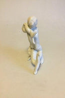 Bing & Grøndahl Figur Dreng på Ryggen af Delfin No 4058 - Danam Antik