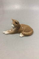 Royal Copenhagen figur af liggende Kat No 332 - Danam Antik