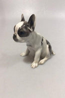 Rosenthal Tysk Porcelæns Hund Fransk Bulldog hvalp - Danam Antik
