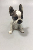 Rosenthal Tysk Porcelæns Hund Fransk Bulldog hvalp - Danam Antik