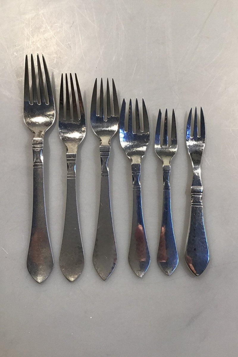 Georg Jensen Sterling Sølv Antik Bestiksæt for 12 Personer (215 dele) - Danam Antik