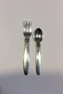 Georg Jensen Kaktus Sterling Sølv Spise og Frokost Bestik Sæt 96 dele - Danam Antik