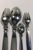 Georg Jensen Kaktus Sterling Sølv Spise og Frokost Bestik Sæt 96 dele - Danam Antik