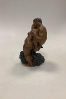 Kai Nielsen Stentøjsfigur no. 4023 Pan med Kvinde og Druer - Danam Antik