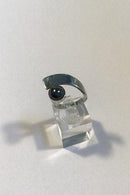 Hans Hansen Sterling Sølv Ring med Hæmatit - Danam Antik