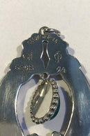 Tidlig Georg Jensen 826 Sølv Vedhæng med chrysopras No 14 - Danam Antik