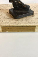 Royal Copenhagen Bronzestatuette af Kunstskøjteløber. Designet af Sterett-Gittings Kelsey i 1976 - Danam Antik