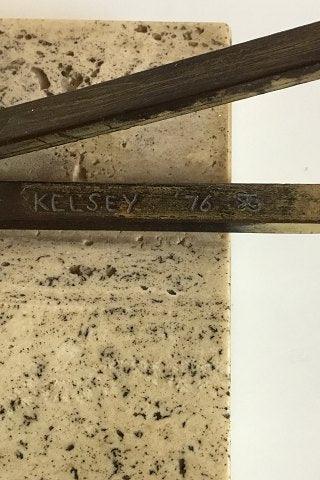 Royal Copenhagen Bronzestatuette af Langrendsløber. Designet af Sterett-Gittings Kelsey i 1976 - Danam Antik