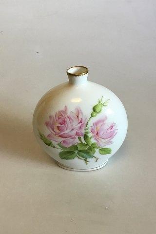 Royal Copenhagen Art Nouveau vase med rose PMN - Danam Antik