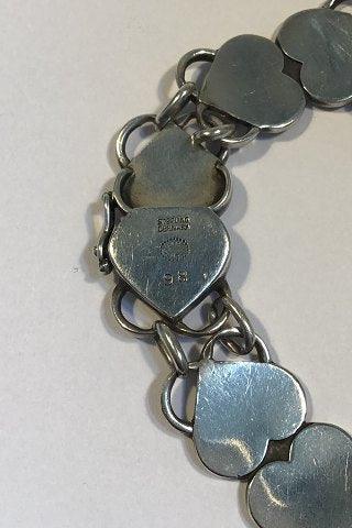 Georg Jensen Sterling Sølv Armlænke No 98 - Danam Antik