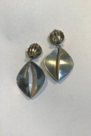 Georg Jensen Sterling Sølv Øreclips No 380B - Danam Antik