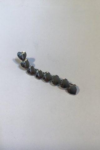 Hans Hansen Sterling Sølv Hjertebroche No 101 - Danam Antik