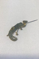 Wiwen Nilsson Sterling Sølv Påfuglebroche No 3 - Danam Antik