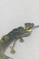 Wiwen Nilsson Sterling Sølv Påfuglebroche No 3 - Danam Antik