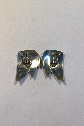 Georg Jensen Sterling Sølv Øreclips No 379 Regitze Overgaard - Danam Antik
