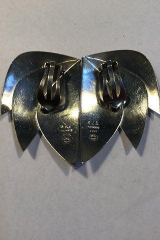 Georg Jensen Sterling Sølv Øreclips No 379 Regitze Overgaard - Danam Antik