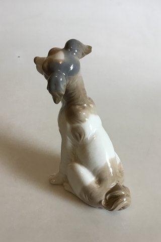 DAO Lladró Porcelæn Figur af Spaniel - Danam Antik