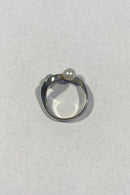 Georg Jensen og Wendel 18K Hvidguldsring med Perler og Brillanter - Danam Antik