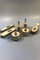 Georg Jensen Toiletgarniture i Ben med sølvbesætning 1909-1914 og 1915-32 - Danam Antik