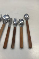 Toke Jens Quistgaard IHQ Dansk Stål og Bambus Bestik sæt 106 dele - Danam Antik