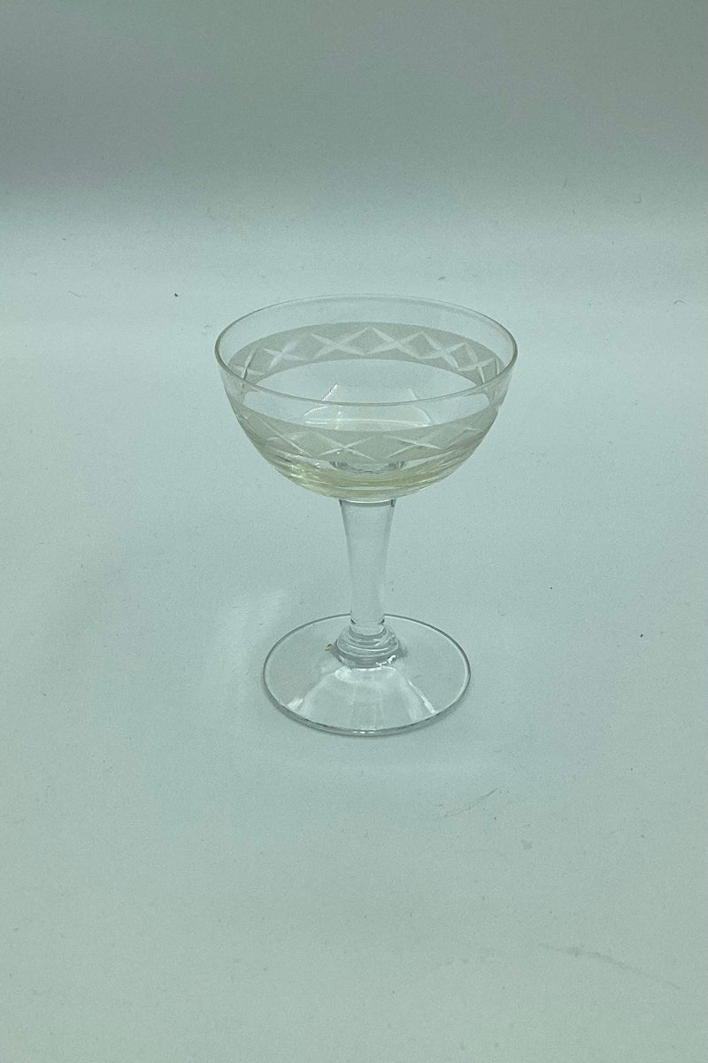 "Ejby" likørglas eller likørskål fra Holmegaard Glasværk designet af Jacob E. Bang 1937 - Danam Antik