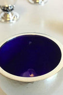 Georg Jensen Sterling sølv Salt og peber sæt samt sennepskrukke med forgyldt ske No 235 - Danam Antik