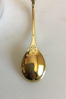 Georg Jensen Sterling sølv Salt og peber sæt samt sennepskrukke med forgyldt ske No 235 - Danam Antik