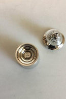 Georg Jensen Sterling sølv Salt og peber sæt samt sennepskrukke med forgyldt ske No 235 - Danam Antik