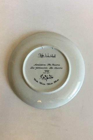Bjørn Wiinblad Nymølle Keramik. De 4 årstider - Vinter Platte - Danam Antik
