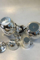 Georg Jensen Sterling Sølv Kaffekande, Thekande samt fløde/sukker sæt No 456 - Danam Antik
