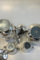 Georg Jensen Sterling Sølv Kaffekande, Thekande samt fløde/sukker sæt No 456 - Danam Antik