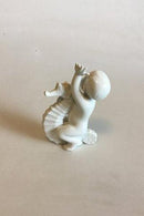 Bing & Grøndahl Blanc de Chine Figur af Havbarn på søhest No 2394 - Danam Antik