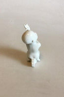 Bing & Grøndahl Blanc de Chine Figur af Havbarn på søhest No 2394 - Danam Antik